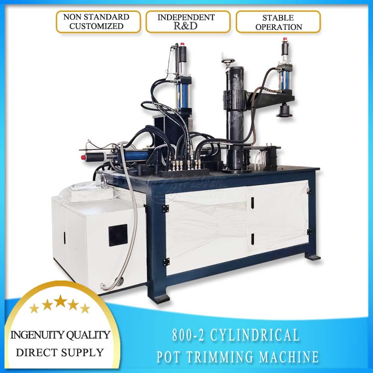 Automatic Hydraulic Cylinder Pot Trimming  Curling Machine